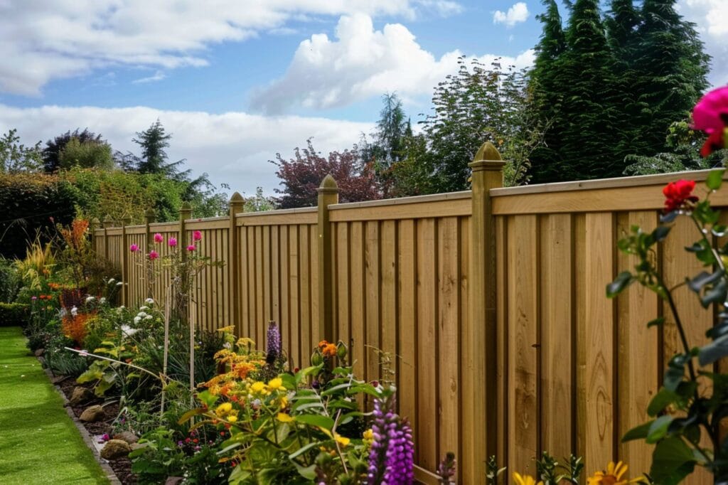 A Wooden Brown Fence