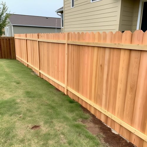 Rochester Backyard Wood Fence